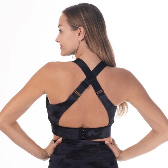 Venice High Impact Full Coverage Nursing Sports Bra (Black Tiger) - Picture 6 of 8